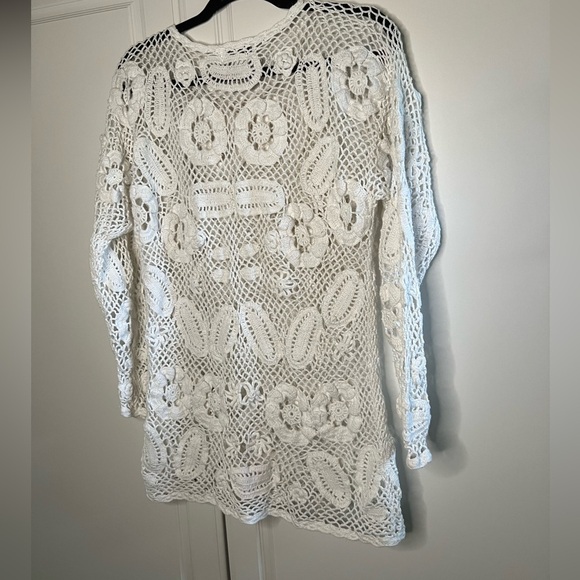 Vintage Hand Knit Crochet Cottagecore Sweater - Picture 11 of 13